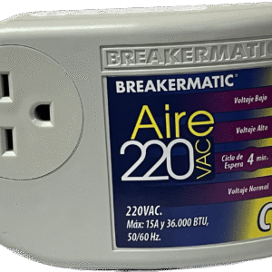 PIN220-C Protector para Aire Acondicionado Convencional 220V 15A NEMA 6-15P/R