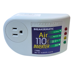 PIN110-E++ING  AIR INVERTER 110 -  Protector Electrónico Enchufable para Aires Acondicionados y Equipos de Refrigeración de última generación INVERTER 110Vac 15A NEMA 5-15 (Edición Inglés)