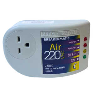 PIN220-C00ING AIR 220 C - Protector electrónico enchufable para Aire Acondicionado Convencional 220V 15A NEMA 6-15P/R (Edición Inglés)