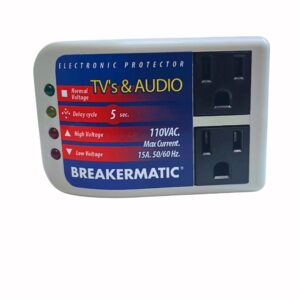PTV110-000ING Breakermatic TV’s & Audio - Protector electronico de voltaje para Televisores y equipos de audio 120V / 10A (Version Inglés)